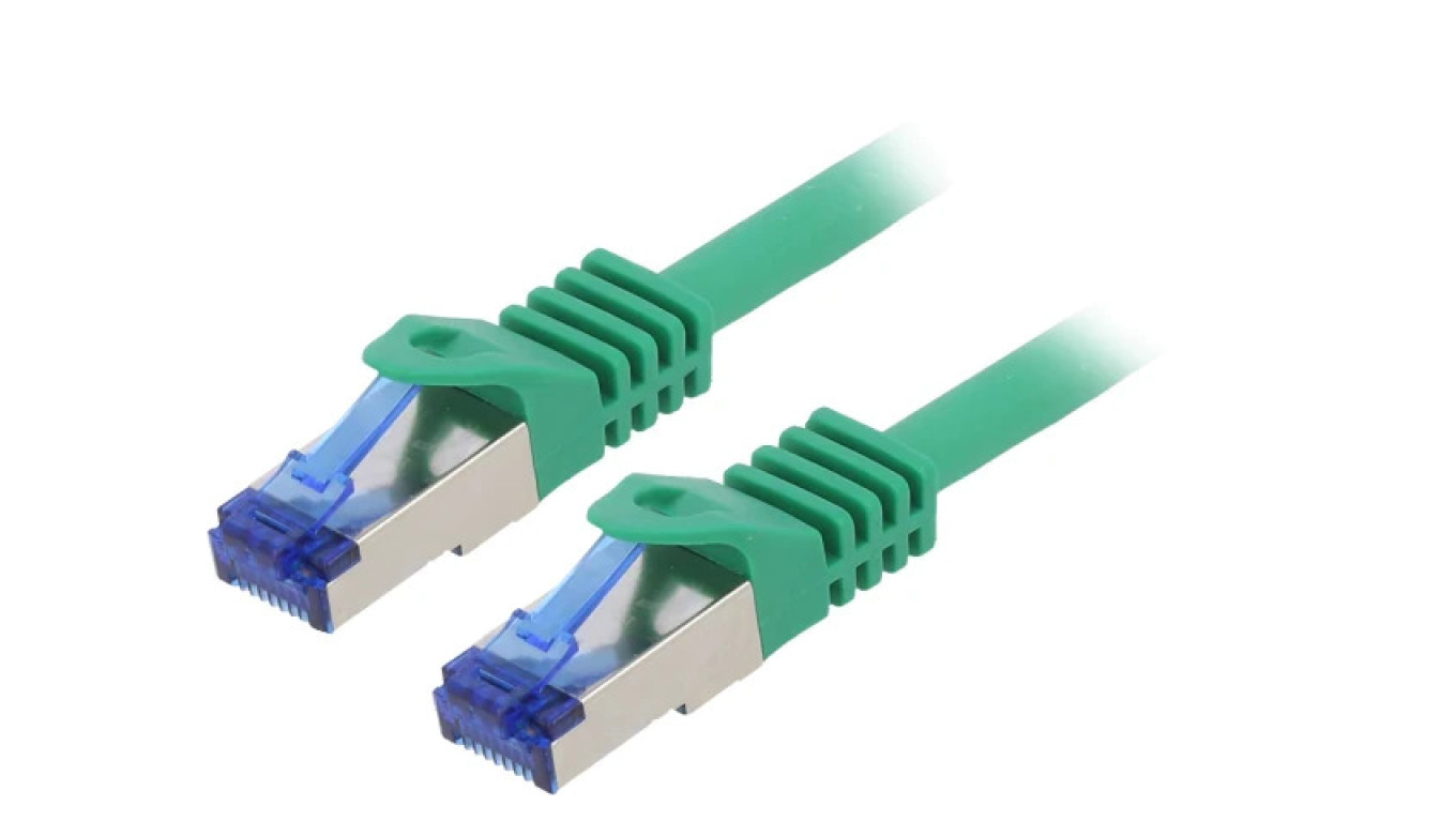 C6A075S Patchcord S/FTP 6a Cu LSZH Rope Green 5m 26AWG -20...75C /T2UK