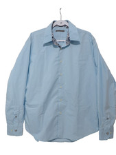 Carlo Cimino Mens Dress Shirt Light Blue Size XL