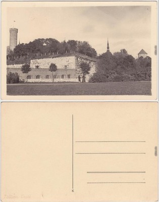 Reval Tallinn (Ревель) Burgwall -Altstadt Fotokarte Eesti Estonia 1929