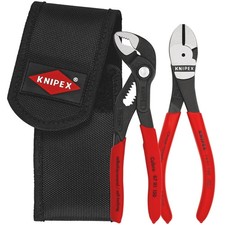 KNIPEX Mini Water Pump Pliers & Side Cutter Set In Tool Belt Pouch 00 20 72 V02