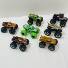 Monster Jam Trucks Diecast Jester Silver Alien Golden Mohawk Leopard Shark Lot 7
