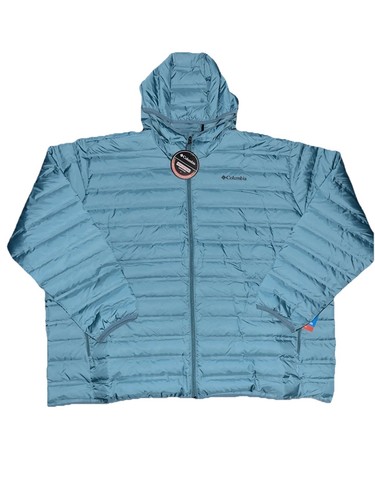 Chaqueta acolchada con capucha Columbia Lake 22 650 para hombre 5XL Heat Seal turquesa nueva con etiquetas - Imagen 7 de 15