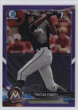 2018 Bowman Draft Chrome Purple Refractor 149/250 Tristan Pompey #BDC-129 6fs