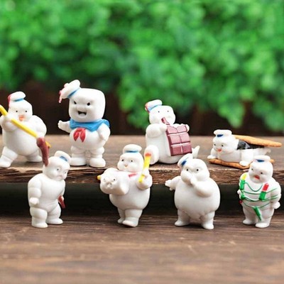 8Pcs Ghostbusters Afterlife Mini Cute Figuren 4cm Puft Marshmallow Mann Toys
