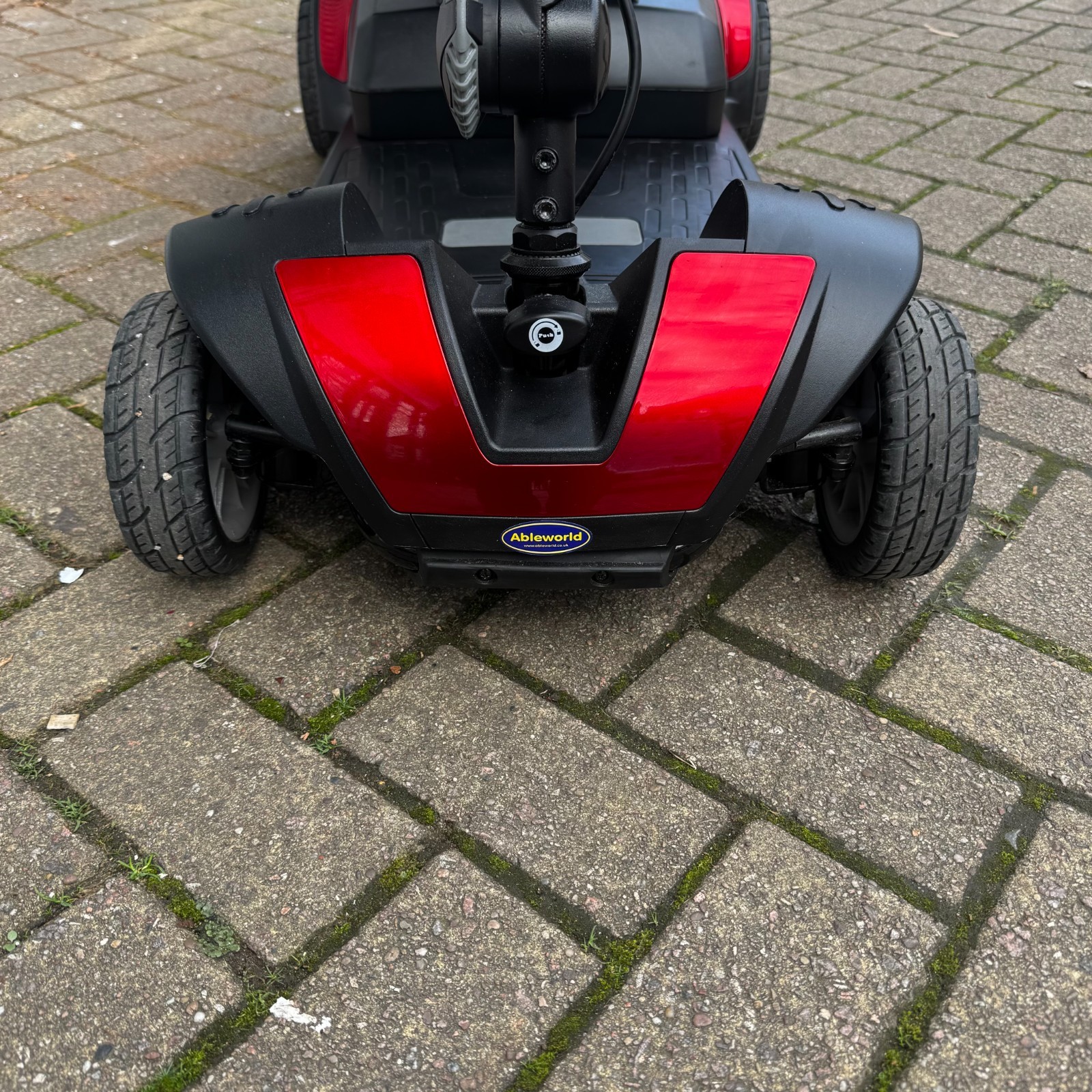 Ableworld Jolly Boot 4mph Travel Mobility Scooter Red with Charger Basket Manual photo 17