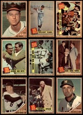 1962 Topps Green Tint Variation Almost Complete Set 3.5 - VG+ 7115751