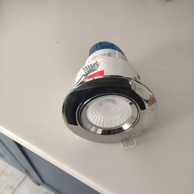Set 5x Enlite LED Einbaustrahler 8W Feuerfest 4000K Cool Fire Rated, Bad Dusche