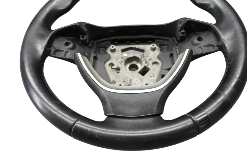 09-15 BMW 740i 740Li 750i 750Li F01 3 Spoke Steering Wheel Leather Black Oem - Image 4 of 4