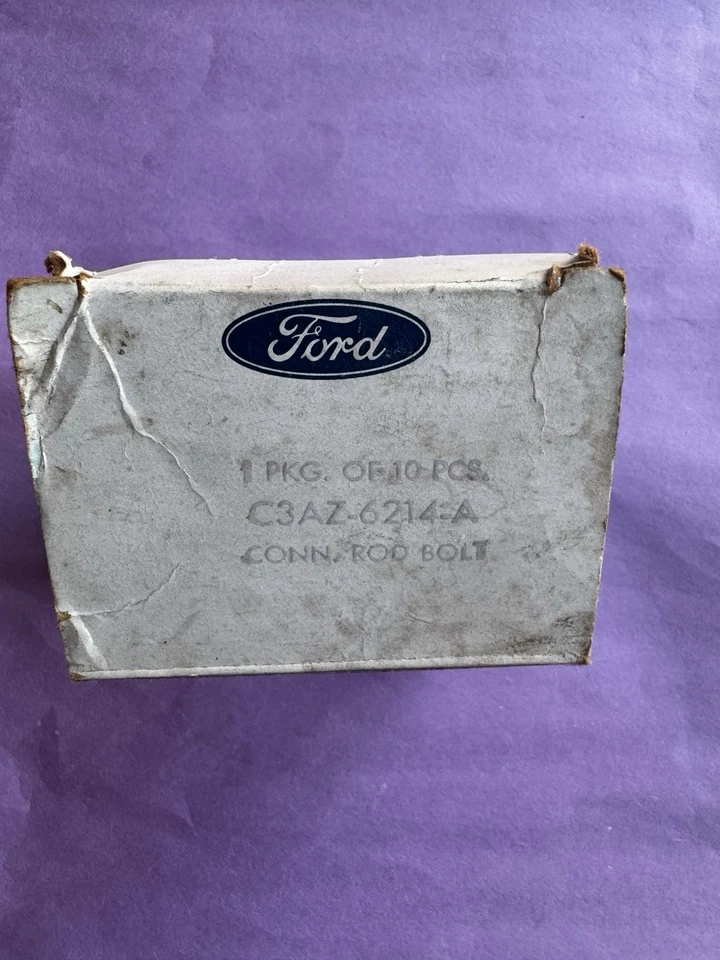 Ford Mustang 260 289 302 1965-1973 pernos de varilla de conexión 10X C3AZ-6214-A NOS OEM Foto 2 de 4