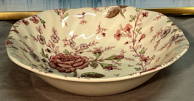 Vintage Johnson Bros Rose Chintz 7 Piece Porcelain Serving Set | eBay