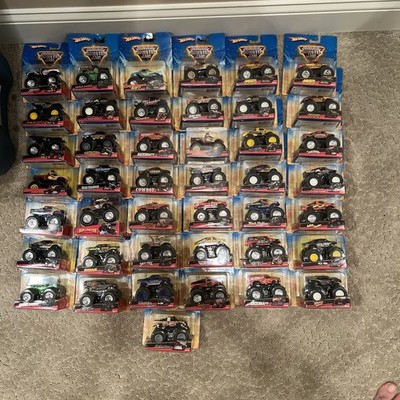 Monster Jam 1:64 Hotwheels Diecast Lot of 43 Vintage Rare Monster Trucks
