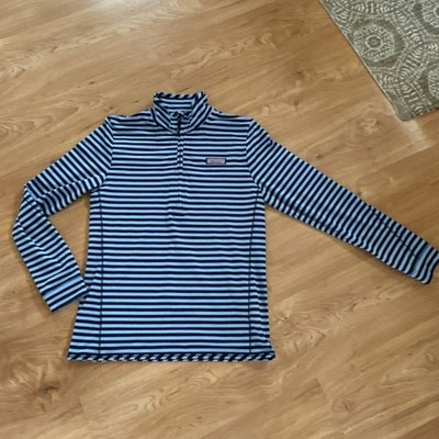 Vineyard Vines The Shep Shirt  Quarter Zip Pullover, Women s XS, Striped