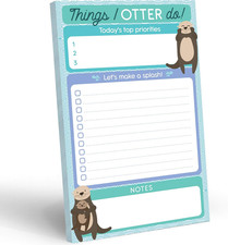 Daily To Do List Notepad - 50 Sheets 5.5 x 8.5  Productivity Task Planner and...