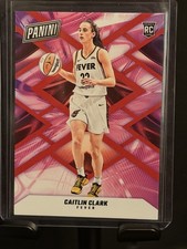 Panini Caitlin Clark RC17 Sports Trading Card 2024 Prizm Pink #105/125 WNBA