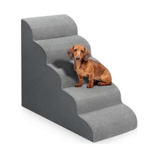 Dog Stairs for Bed 28.7  H, 5-Step Dog Ramp, Non-Slip Sturdy Pet Steps for
