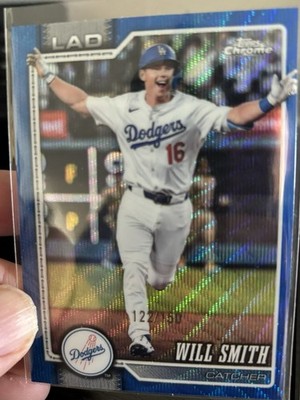Topps 2026 Chrome Will Smith Dodgers Blue Wave Color Match /150