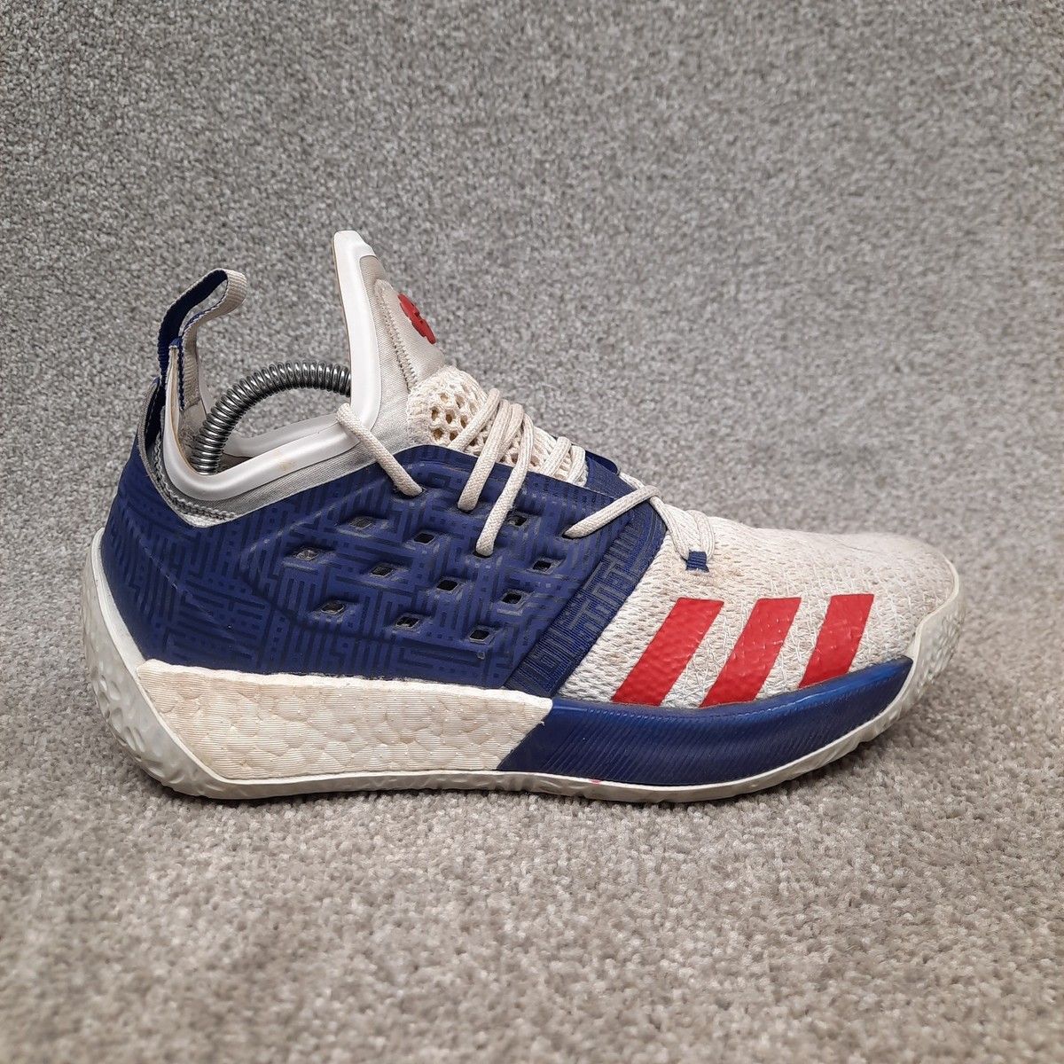 Adidas James Harden Vol 2 USA Basketball Shoes Sneaker Men's 8 White Blue  Red