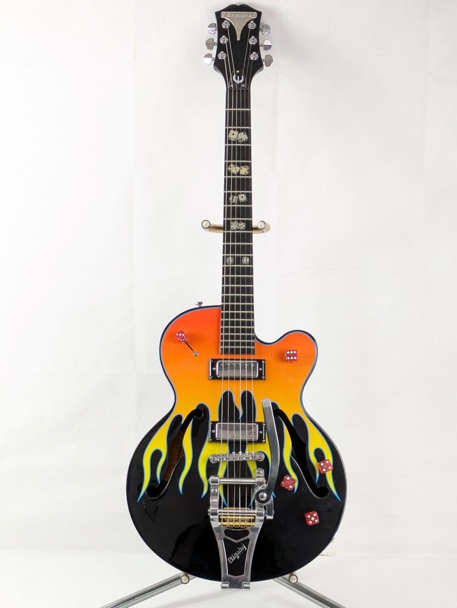 EPIPHONE FLAMEKAT EB 2004 Hollow Body w/ HSC Strap Guitar