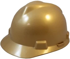 MSA V-Gard Cap Style Hard Hat - Gold