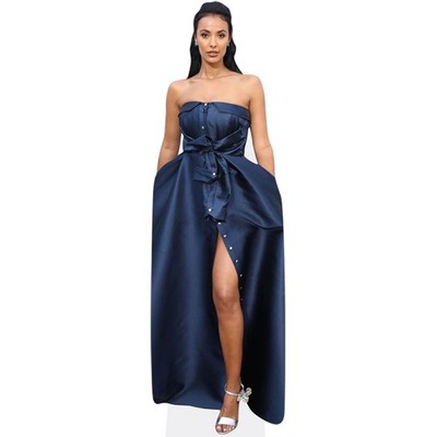 Maya Jama (Blue Dress) Mini Size Cutout