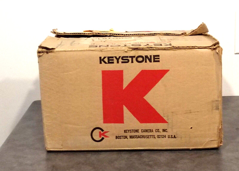 Vintage Keystone K-204 8mm Portable Automatic Movie Projector In Original Box