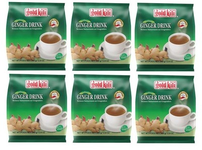 [ 6x 360g (120x18g) ] GOLD KILI Großpackung Instant Ingwergetränk