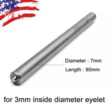 3mm Flanging Punch Tool Rod Eyelets Grommet Ring Air Hole Semi Hollow Rivet NEW