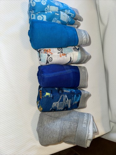 Hanes Toddler Boys Boxer Briefs 6pr Potty Trainer Built In Leak Protection 4T - Picture 7 of 8