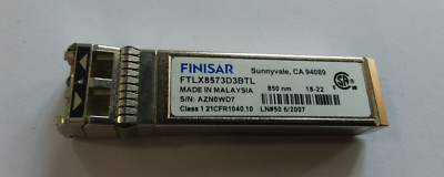 Finisar FTLX8573D3BTL 10GB BASE-SR 850nm MMF SFP+ Fiber Optic Transceiver Module