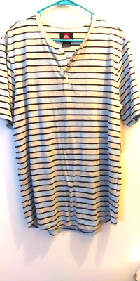 Quicksilver striped shirt size Large NWT
