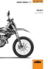 KTM Owners Manual Book 2018 250 EXC‑F US