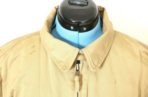 Willis & Geiger Cottoe Khaki Lightweight Full Zip Coat Bomber Jacket Men's L - Picture 5 of 8
