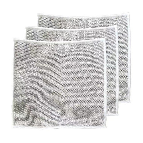 1-10X Multipurpose Wire Dishwashing Rags Scouring Washing Cloth Kitchen Wet/Dry - Picture 19 of 22