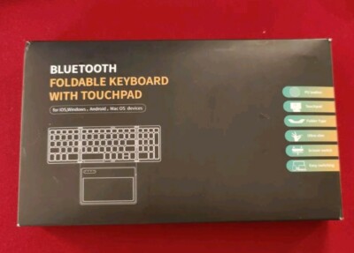 ZenRich Foldable Bluetooth Keyboard w/ Stand,Touchpad, Numeric Keypad