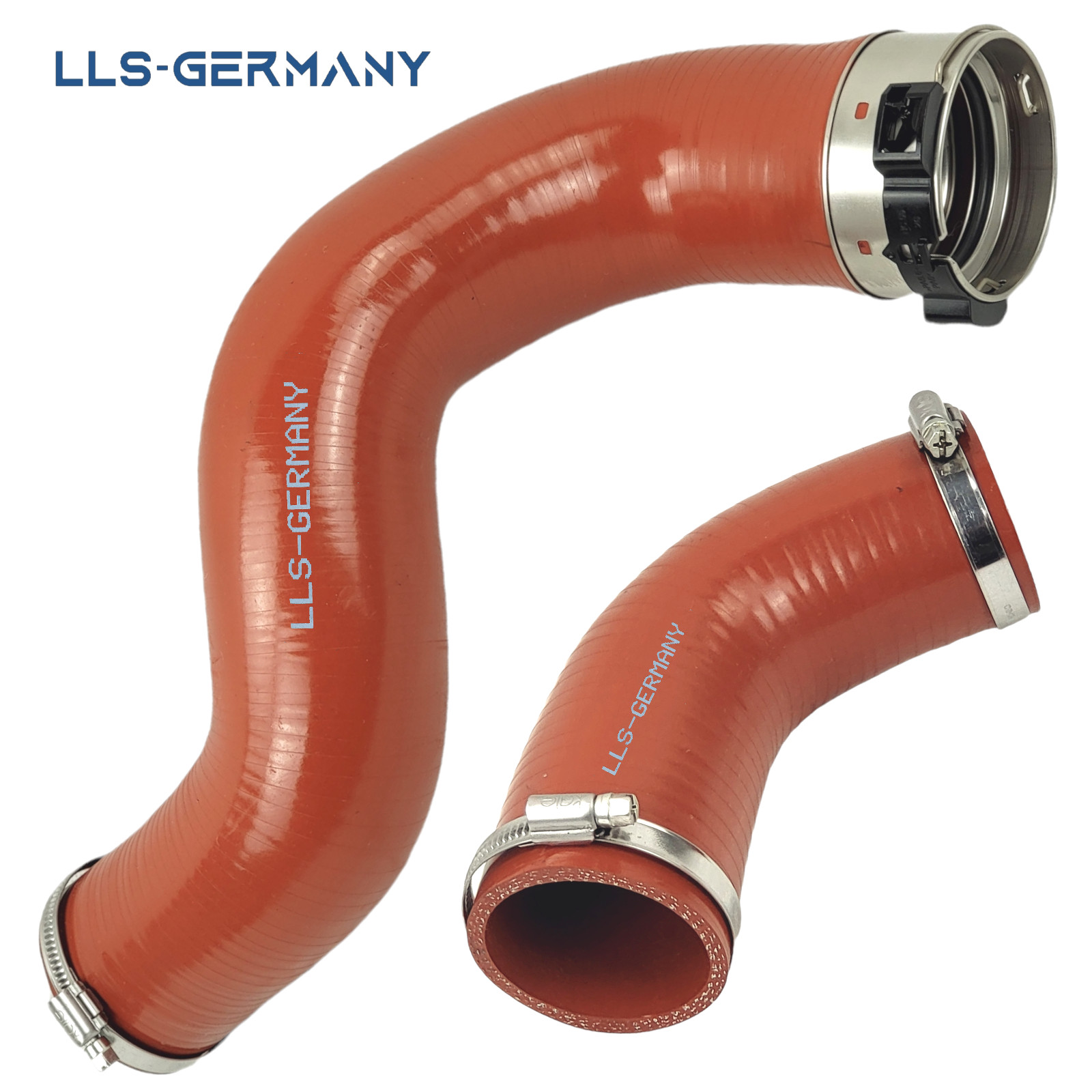 2x Charge air hose for RENAULT TRAFIC dCi OPEL VIVARO 1.6 CDTi 144601915R