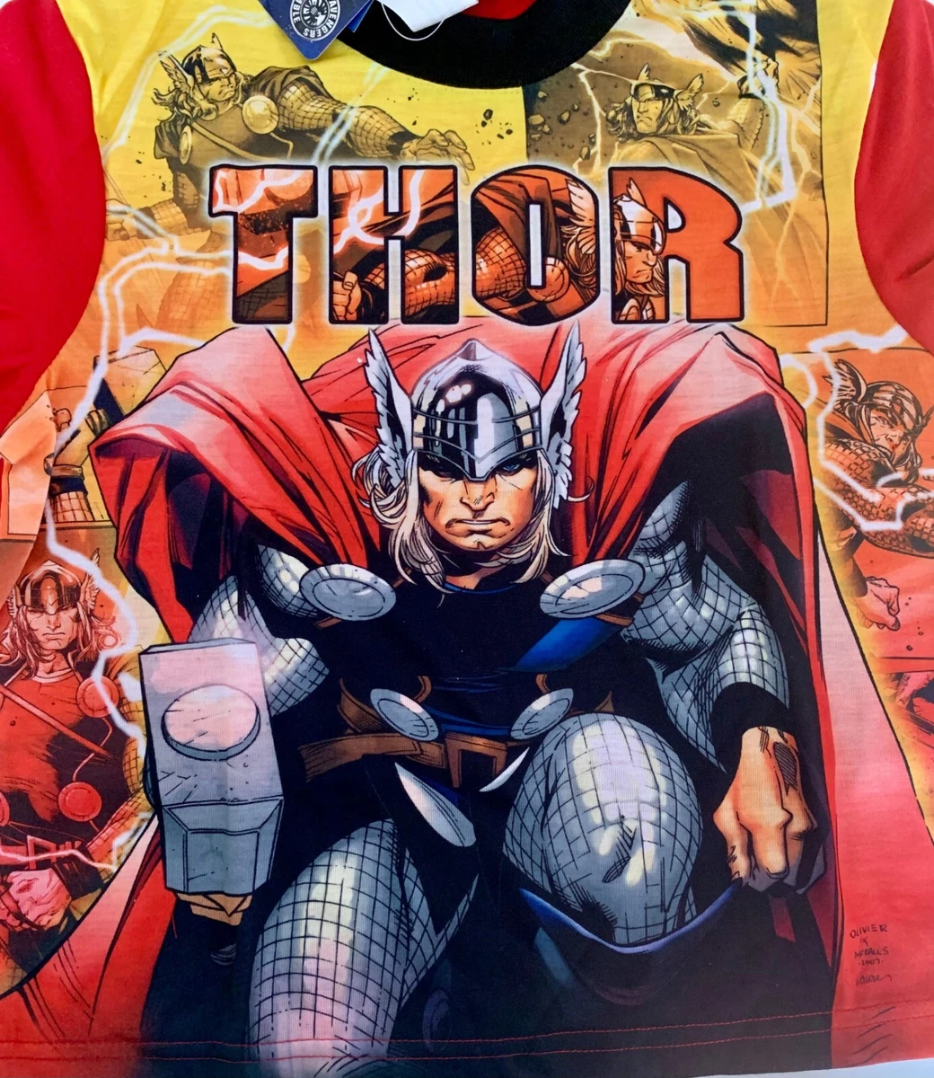 DISNEY MARVEL STUDIOS THOR PAJAMAS Boys 8 Short Pjs New with Tags