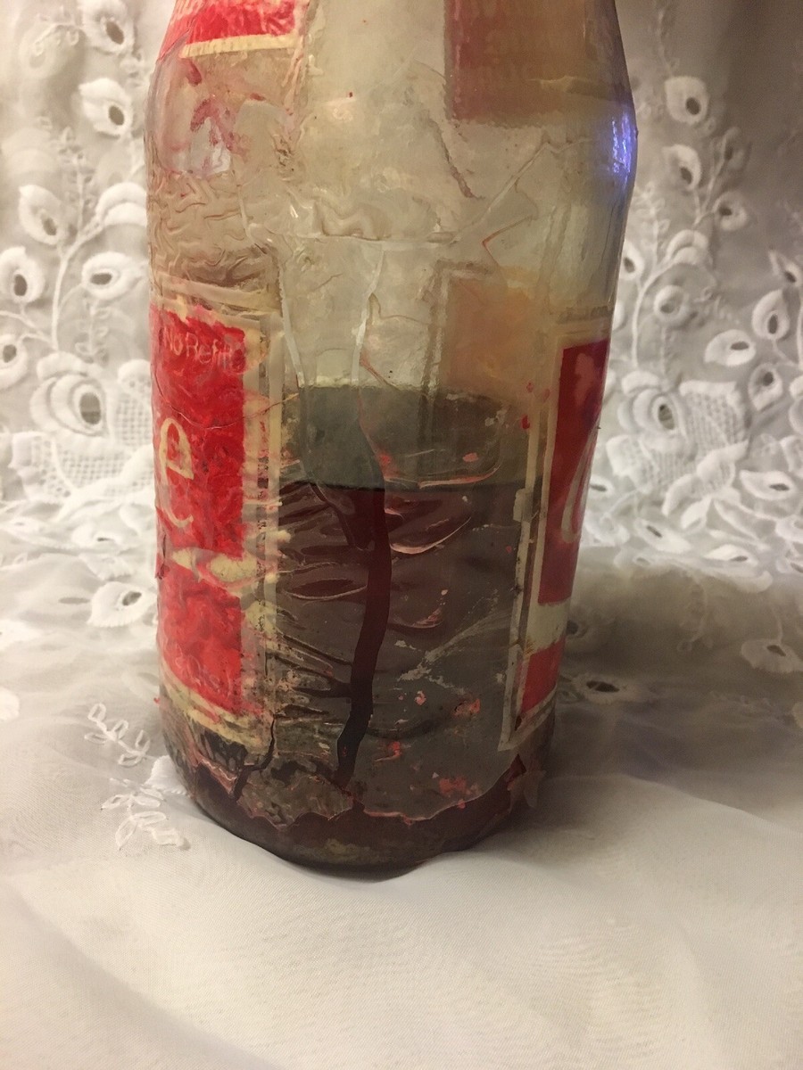 Vintage 64 Oz Size Coca Cola Glass Soda Bottle Coke Plastic
