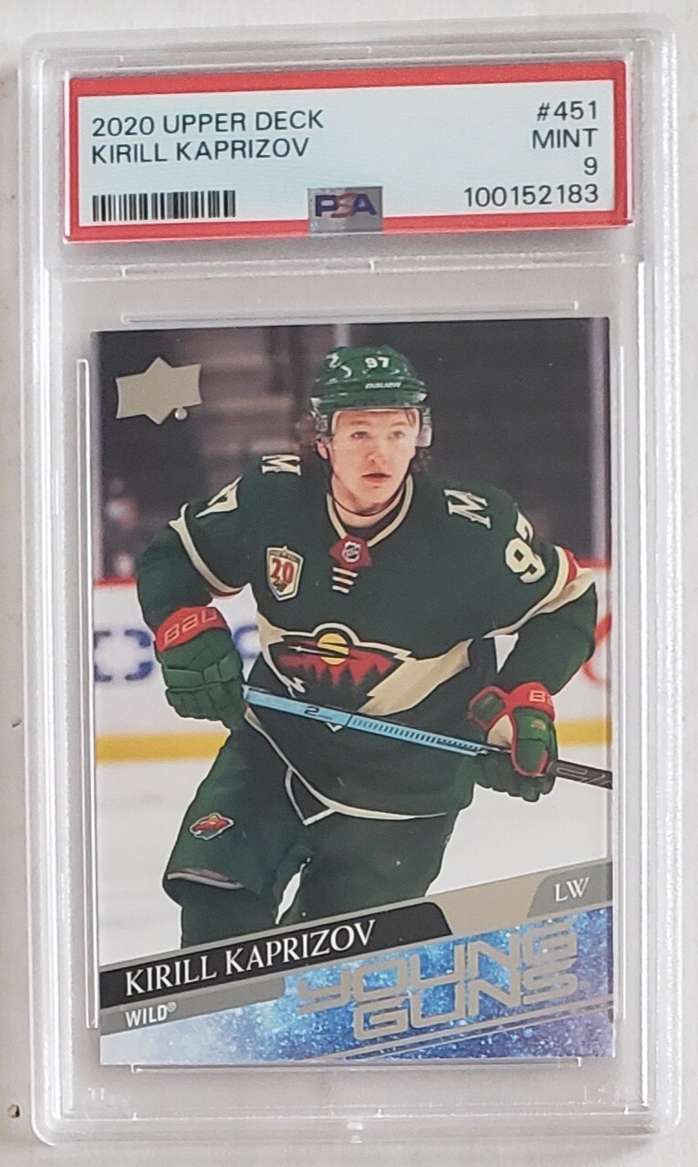 2020-21 UD UPPER DECK YG YOUNG GUNS KIRILL KAPRIZOV #451 PSA 9 MINT ROOKIE CARD