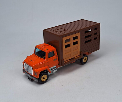 TOMY TOMICA (No F27) - FORD CATTLE TRUCK, scale 1:95, RARE white horse figurine