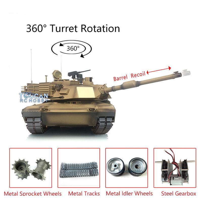 1/16戦車ラジコン　USエイブラムス　ヘンロン3918-1 ver.7.0 Amazon.com: wheelfun Heng Long RC Tank 1/16 7.0 Customize
