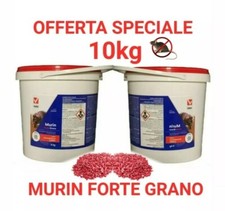 Vebi MURIN FORTE GRANO 5KG veleno topicida ratto topi 2 secchi da 5kg cadauno