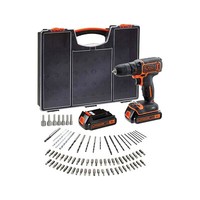 Black+Decker BDC718AS2O 18V Akku-Bohrschrauber Akkuschrauber Inkl. 2 Akkus 1,5AH
