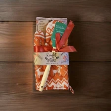 Christmas Calories Don’t Count Quilted Oven Mitt and Spatula  New