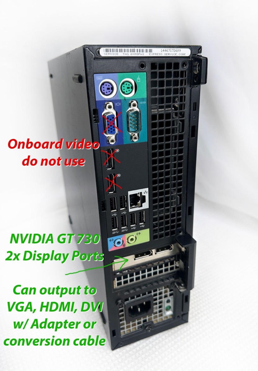 Windows XP PRO - Dell OptiPlex 7010 SFF i7 -NVIDIA- NEW 512GB SSD