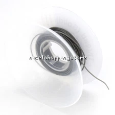 2 Rolls Dental Orthodontic Elastic Thread Power Tube Solid Spool Grey 0.025