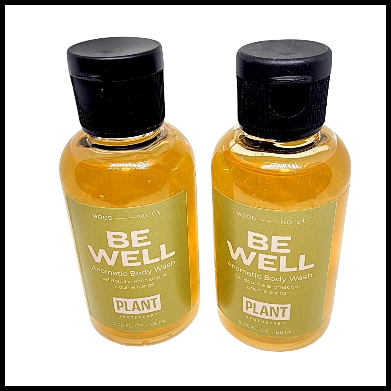 2 средства для мытья тела с ароматом Plant Apothecary Be Well по 2,25 жидких унции по 66 мл в каждой упаковке