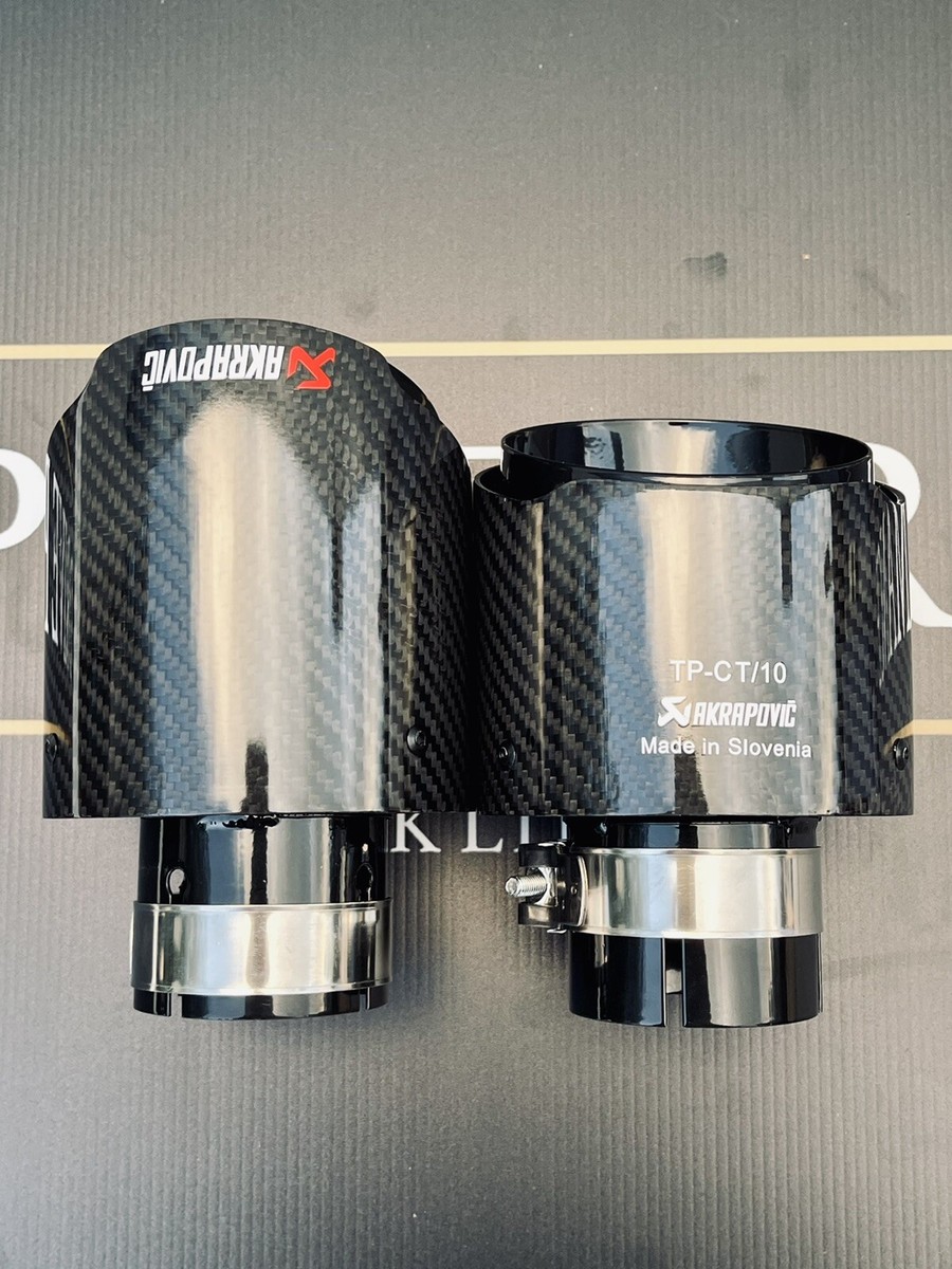 1PCS Matt Carbon Fiber AKRAPOVIC Exhaust Tip Exhaust Pipe - Foto 10