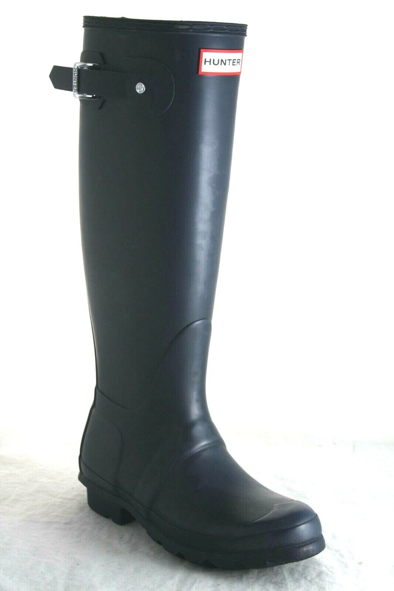 Hunter classic tall rain boot waterproof navy size 5 | eBay