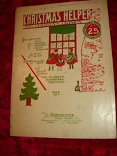 1937 Christmas Helper No. 25 - RODEHEAVER Hall-Mack Co. Ashfield, Pa School