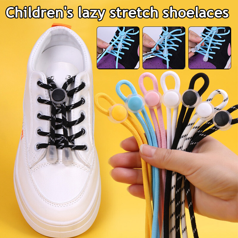 Elastic Laces Sport Shoestrings Sneakers Shoelaces Children Laces